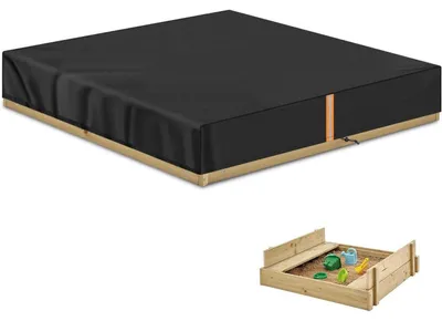 Productafbeelding van Zandbakafdekking, 185x185x20 cm. Waterdicht, stofbestendig, scheurbestendig. Gemaakt van 420D Oxford-stof met Polyurethancoating
