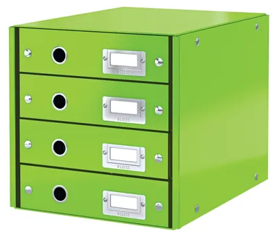 Image de LEITZ 6049-00-54 LEITZ Boîte à tiroirs Click & Store WOW, 4 tiroirs, vert