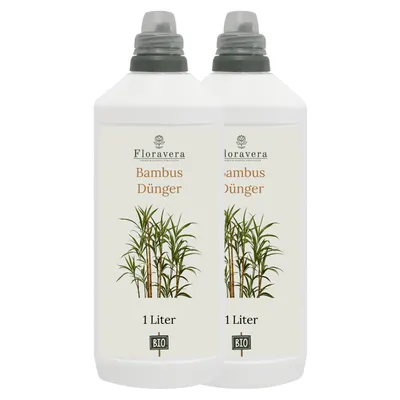 Produktbild von Floravera Premium Bambus Flüssigdünger 2 x 1 Liter Bambusdünger Dünger