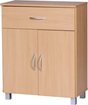 Immagine prodotto di Credenza Rootz - Mobile da ingresso - Cassetto - Ante alla francese - Faggio - Marrone / Bianco - Mobile di complemento