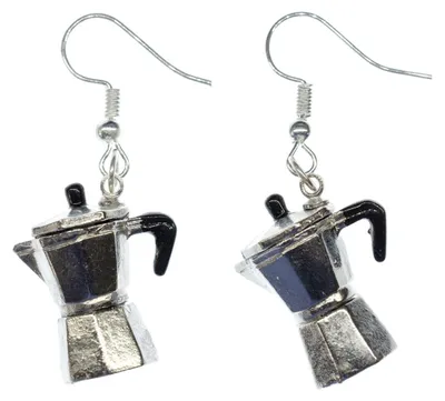 Produktbild von Espresso Kanne Ohrringe Italien Kaffeekanne Miniblings Kaffee Mokka Kaffeemaschine