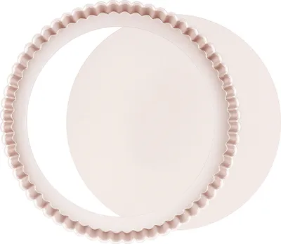 Produktbild von Quiche Tart Tin - 11-Zoll-Antihaft-Quiche mit losem Boden, geriffelte runde Tortenform, Hochleistungsstahl