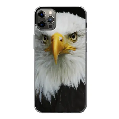 Produktbild von MuchoWow® Handyhülle Schutzhülle Hülle für iPhone 13 Pro Max Adler - Schwarz - Weiß Silikon Softcase Handy Hülle - Mobiltelefon