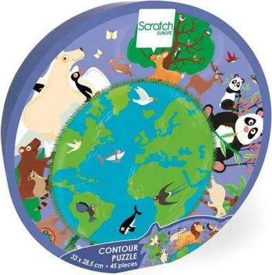 Obrázek produktu pro puzzlespiel World junior 33 x 28,7 cm Karton 45-teilig