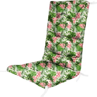 Produktbild von Palm Hell Hochlehner Auflagen für Stühle 125 x 50 x 8cm Gartenstuhl Sitzpolster Sitzauflagen Outdoor Kissen Palettenauflage Bankauflage Polsterauflage Matratze Gartenpolster Farbe Palm Hell [146]