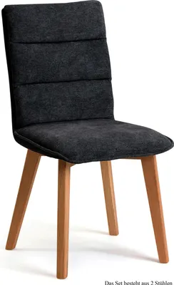 Produktbild von Esszimmerstuhl (2er-Set) Darija 47x92x60 Eiche geölt/Anthrazit