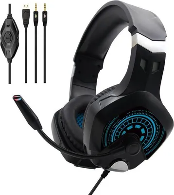 Produktbild von INF Kabelgebundene Kopfhörer - Blau: Immersives Audioerlebnis