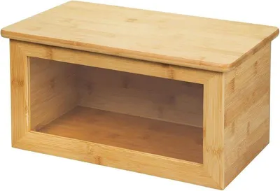 Produktbild von mDesign Brotkasten Brotbox Brotkorb Deckel Schneidebrett Sichtfenster Holz Braun