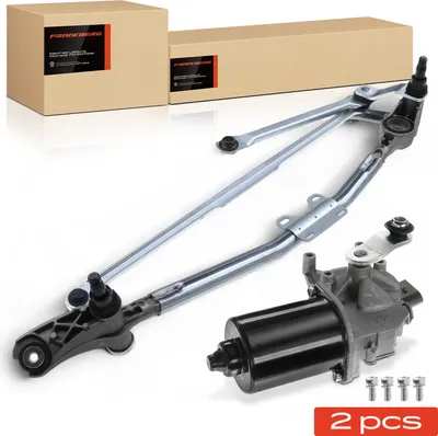 Immagine prodotto di Frankberg 1x motore tergicristalli+1x tirante tergicristalli anteriore per BMW Serie 3 E90 E93 E92 E91 Coupé 6978263