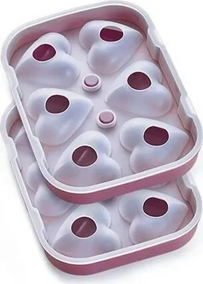 Produktbild von Betty Bossi Backform »3D-Backform Herz«, (2-tlg), Lila Silikon-hitzebeständig bis 230 Grad.