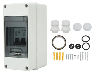 Zdjęcie produktu dla Mini-wyłącznik mocy 2P DZ47Z 63 32 A, wodoodporny, obciążalność 4000 A, napięcie znamionowe DC 1000 V