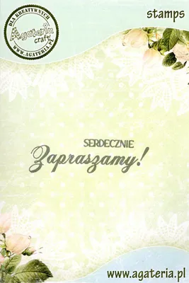 Zdjęcie produktu dla Stempel - Serdecznie zapraszamy! - Agateria