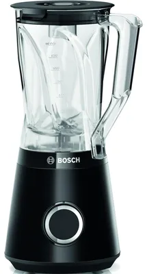 Zdjęcie produktu dla Bosch Serie 4 MMB6141B Blender biurkowy 1200 W Czarny BOSCH Kolor produktu: Czarny, Typ: Blender biurkowy, Zasilanie: AC, Moc: 1200 W