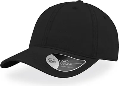 Produktbild von Atlantis GROV | Groovy Cap, 6-Panel-Cap , 100 % Baumwollsegeltuch - Farbe: Black - Größe: One Size