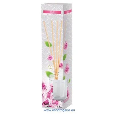 Obrázok produktu pre Difuzér s vôňou do 4 týždňov BISPOL Aura Rose 45ml
