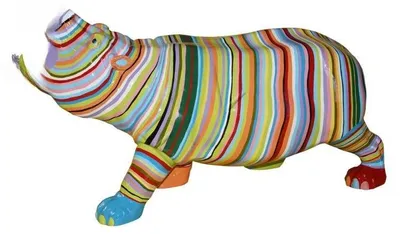 Zdjęcie produktu dla Design hipopotam figurka rzeźba figurka figurka rzeźba dekoracja dekoracja C589R