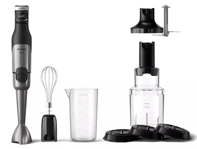 Obrázek produktu pro Philips 5000 series HR2684/00 Ruční mixér, Ponorný mixér, Pulzní spínač, 1,2 m, 1200 W, Nerezová ocel, Černá
