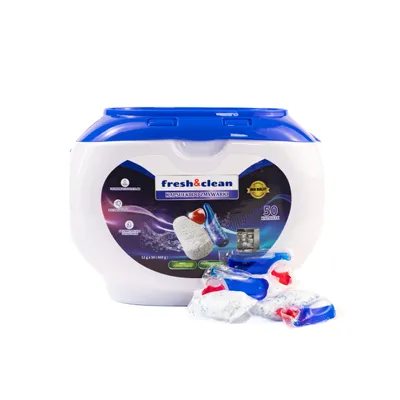 Zdjęcie produktu dla Kapsułki do zmywarki  Fresh&Clean - 50 sztuk
