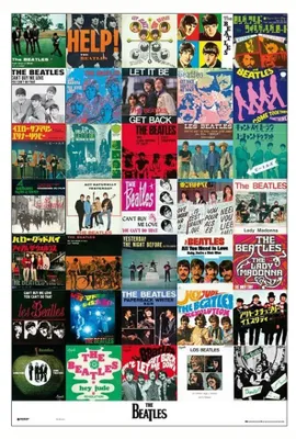 Productafbeelding van Poster: The Beatles - Singles