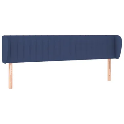 Produktbild von vidaXL Kopfteil mit Ohren Blau 203x23x78/88 cm Stoff