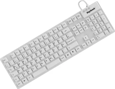 Image de KeySonic KSK-8030 IN, Mini, filaire, USB, QWERTZ, noir