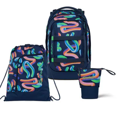 Immagine prodotto di Satch, set zaino scolastico PACK Crazy Twist, 3 pezzi, dalla quinta elementare