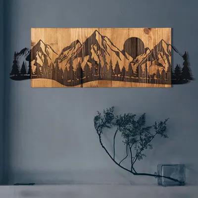 Obrázek produktu pro Wallity, Sundown, nástěnná dekorace, černá, kov, 75,5 x 24,5 cm