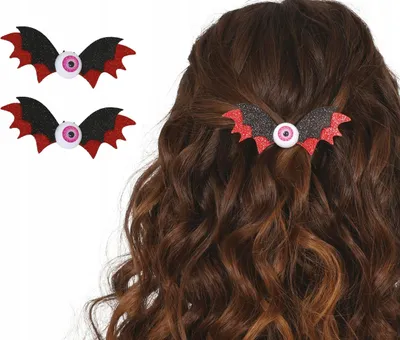 Immagine prodotto di Gatto pipistrello di Halloween con occhio inquietante Accessorio classico stile gotico, Colore: nero