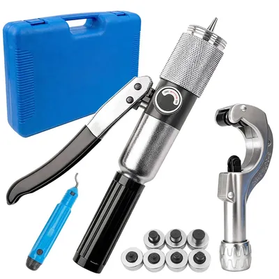 Zdjęcie produktu dla Zestaw do gięcia rur hydraulicznych z narzędziami do cięcia i usuwania zadziorów