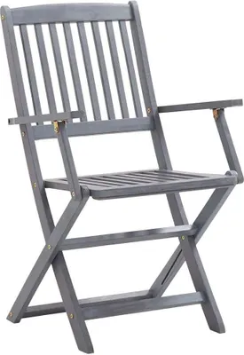 Immagine prodotto di Sedie da Giardino Pieghevoli 2 pz in Legno Massello d'Acacia