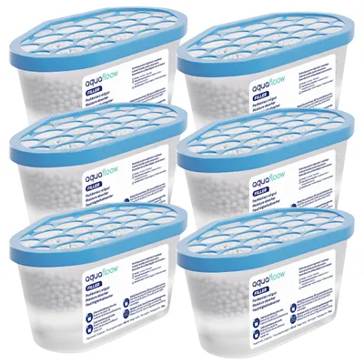 Immagine prodotto di 6 deumidificatori da 400 ml – Assorbitori di umidità per cucina, bagno, auto e soggiorno – Neutro