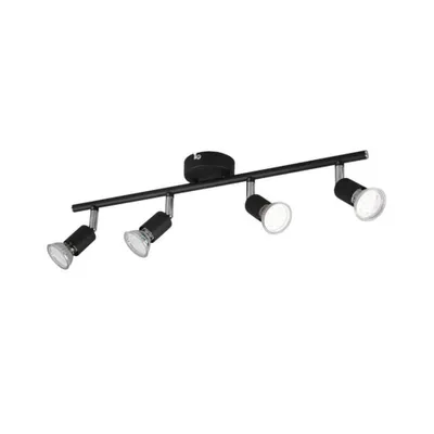 Zdjęcie produktu dla Reflektor spot PARIS czarny 4xGU10x35W metal wym:13,5x50x8cm IP20 RL