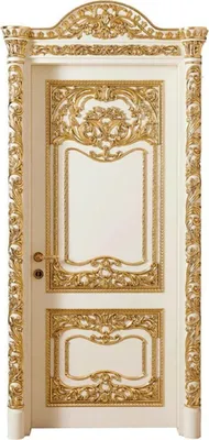 Produktbild von Casa Padrino Luxus Barock Wohnungstür Weiß / Gold - Prunkvolle Massivholz Tür mit Rahmen - Luxus Möbel im Barockstil - Barock Möbel - Hotel Möbel - Barock Einrichtung - Edel & Prunkvoll