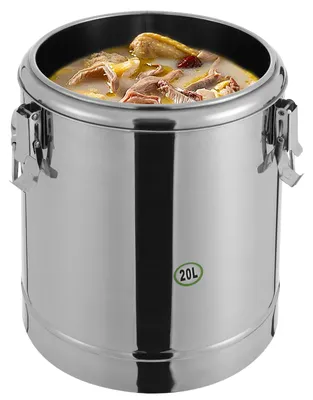 Produktbild von Isolierter Behälter aus Edelstahl – 20 Liter Fassungsvermögen – Edelstahl