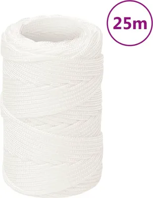 Produktbild von The Living Store Bootsseil Weiß 2 mm 25 m Polypropylen