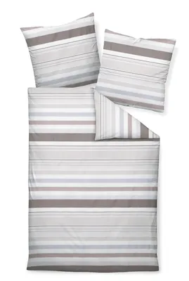 Produktbild von Janine Design Mako-Satin Bettwäsche-Garnitur J. D. 87081 Farbe natur sand Größe 200x200 + 2x80x80cm