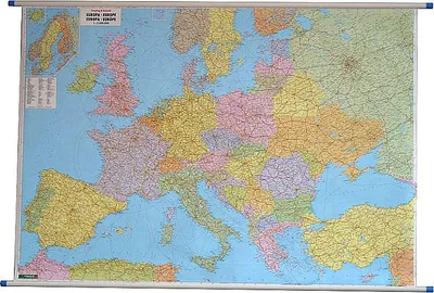 Produktbild von Europa Verwaltungs- und Straßenwandkarte 1:3 500 000 Freytag & Berndt