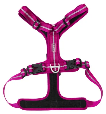 Hundegeschirr Fuchsia XS, verstellbar, sicher, für Spaziergänge