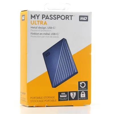 Zdjęcie produktu dla Western Digital WD My Passport Ultra 2TB Blue