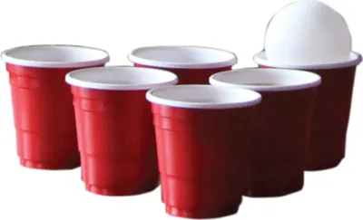 Produktbild von Shot Pong Trinkspiel mit 12 Bechern und 2 Bällen