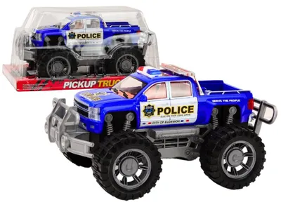 Obrázok produktu pre Policajné auto Pickup Modré terénne policajné auto