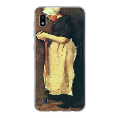 Produktbild von MuchoWow® Handyhülle Schutzhülle Hülle für Samsung Galaxy A10 Die Scheveningerin - Vincent van Gogh Silikon Softcase Handy Hülle - Schutzhülle