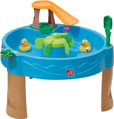 Produktbild von Step2 Duck Pond Wasserspieltisch | Kleiner Wassertisch mit 6-teiligem Zubehörset | Garten Wasser Spieltisch für Kinder