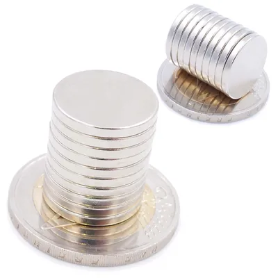 Produktbild von Aprilheld | 15 Scheibenmagnete 15x2 mm | N52 Klasse Neodym Magnete | Modellbau