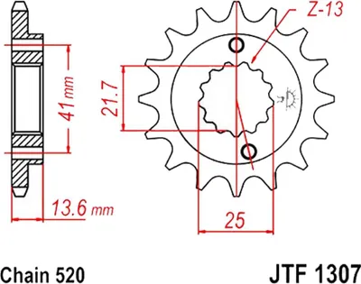 Produktbild von Ritzel ESJOT Standard 520 15Z