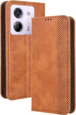 Produktbild von Xiaomi Poco M7 Pro 5G Hülle - Coverup Vintage Style Klapphülle - Braun