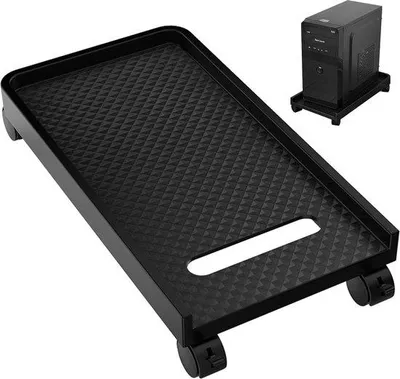 Productafbeelding van Famanu PC-standaard met parkwielen voor thuiswerken - Universeel en mobiel
