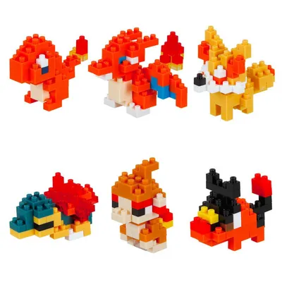 Produktbild von Pokemon nanoblock Bauset Pokemon Type Fire Set
