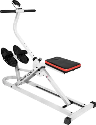 Produktbild von Christopeit Horse Glider Ganzkörper-Heimsportgerät – 7-fach Verstellbare Haltegriffe, Gepolsterter Komfortsitz, Digitales LCD-Display, Effektives Muskel- und Fitnesstraining für Arme, Beine & Rücken