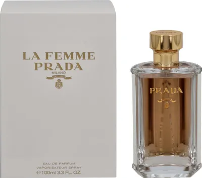 Produktbild von Prada La Femme, Frauen, 100 ml, Spray, ALCOHOL DENAT., AQUA (WATER), PARFUM (FRAGRANCE), BENZYL SALICYLATE LINALOOL, ETHYLHEXYL...